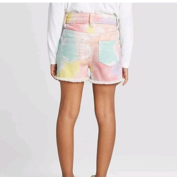 💥Buy one, get one free💥.Toddler Girls' TieDye Cutoff Jean Shorts cat & Jack - Picture 2 of 6